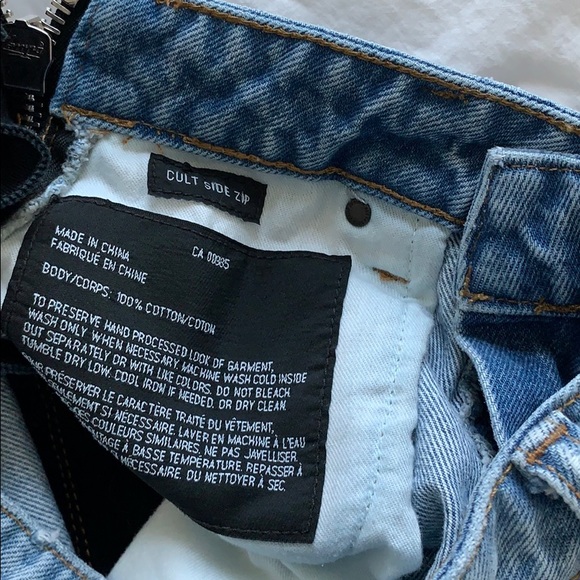 Alexander Wang side zipper jeans size 24 - Picture 4 of 5